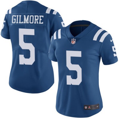Nike Indianapolis Colts #5 Stephon Gilmore Royal Blue Women's Stitched NFL Limited Rush Jersey